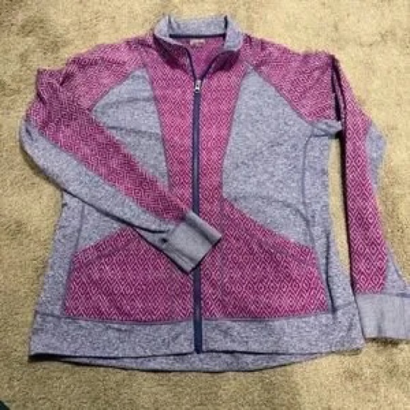 Marmot Jackets & Blazers - Marmot Pink and Gray Patterned Full-Zip Jacket